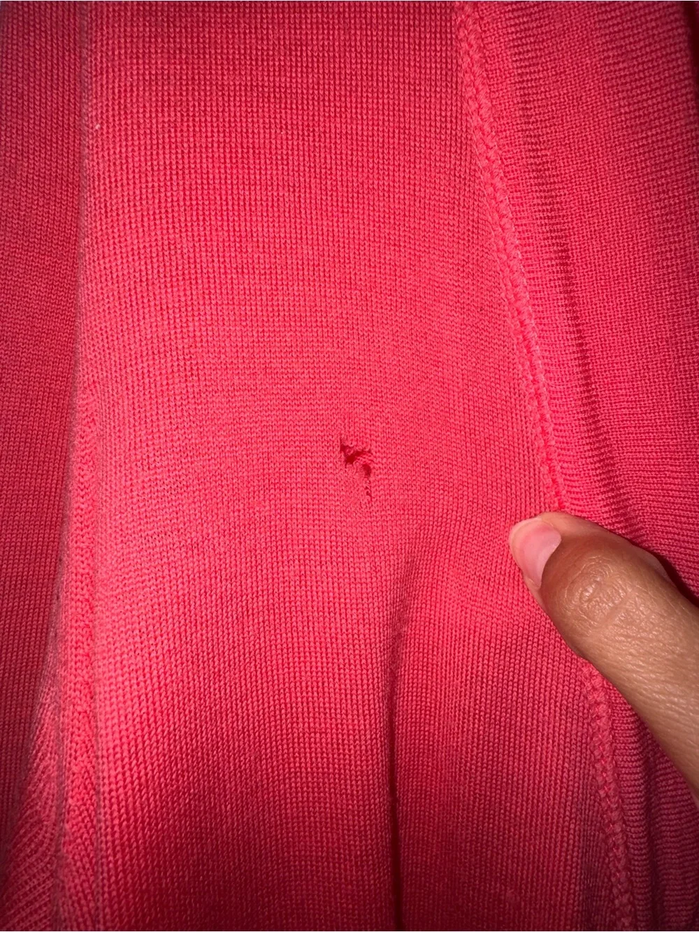 Tory Burch Coral Open-Front Cardigan